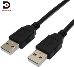 DFX USB 2.0 A Male to A Male Cable 1m, High Speed 480Mbps Data Transfer Cord Multi Colors Optional for Industrial PC