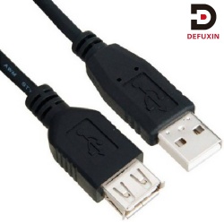 DFX USB 2.0 A Male to Female Cable 1.5m, High Speed Extension Wire Multi Colors Optional for Server Rack