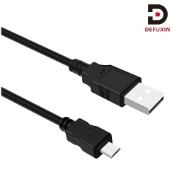 DFX USB 2.0 A Male to Micro 5P Cord 1.5m, High Speed Data Sync Kabel Optional Ferrite Core for Industrial PC