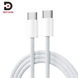 DFX Durable PD 60W USB 2.0 C to C Charger Cable 3ft ABS Shell Braided Nylon Fast Charging Cord for iPhone 17 18 Charging Huawei