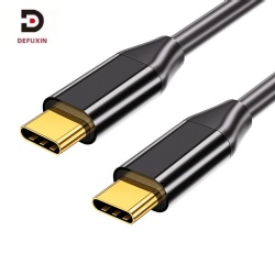 DFX Gold Plated 10Gbps Type C to C Cable 1M USB 3.1 60W 3A Aluminum Shell Charging Cord for Laptop Hub