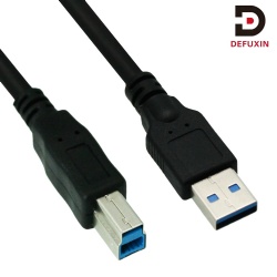 DFX USB 3.0 Printer Cable 1.8m 5Gbps, USB A to B Male Data Cord for Scanner Laser Printer Copier Hub Monitor PC